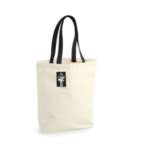 Tote bag écru et noir personnalisé
