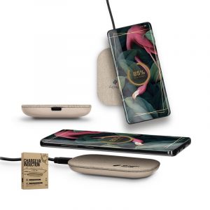 Chargeur induction beige personnalisé