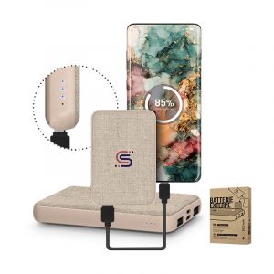 Power bank beige personnalisé
