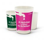 Gobelet réutilisable bio personnalisé