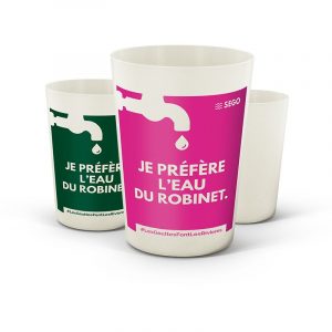 Gobelet réutilisable bio personnalisé