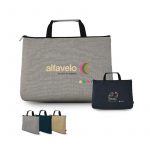 Porte document gris personnalisé