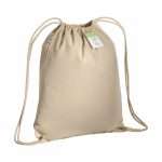 Sac à dos cordelette beige personnalisé