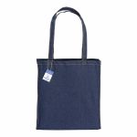 Tote bag jean bleu personnalisé