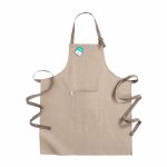 Tablier de cuisine beige personnalisé