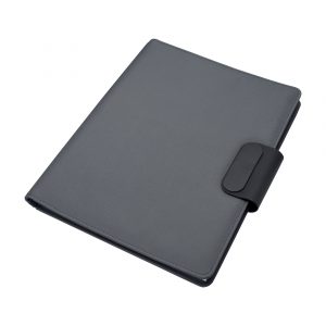 Conférencier A4 gris personnalisé