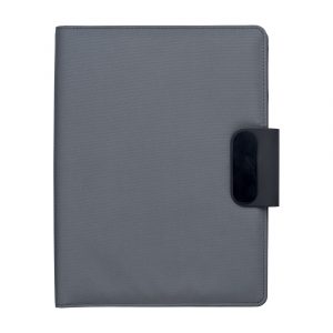 Conférencier A4 gris personnalisé