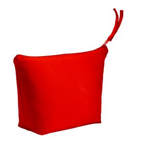Trousse de toilette rouge promotionnel