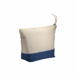 Trousse de toilette écru et bleu publicitaire