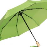 Parapluie pliable vert personnalisé