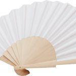 Eventail blanc personnalisé