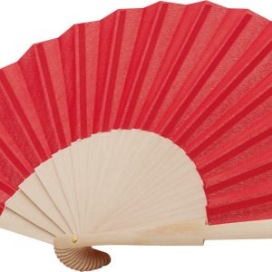 Eventail rouge personnalisé