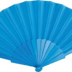 Eventail bleu personnalisé