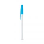 Stylo avec capuchon blanc et bleu personnalisé