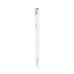 Stylo bille en aluminium blanc personnalisé