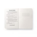 Bloc-notes A5 bleu personnalisé
