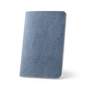 Bloc-notes A6 bleu personnalisé