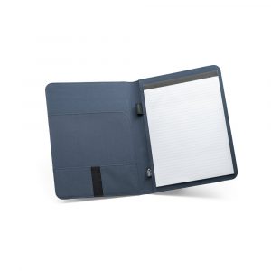 Conférencier A4 bleu personnalisé
