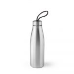 Bouteille en acier inoxydable argenté personnalisé