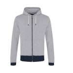 Veste zippée grise personnalisé
