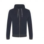 Veste zippée bleu personnalisé