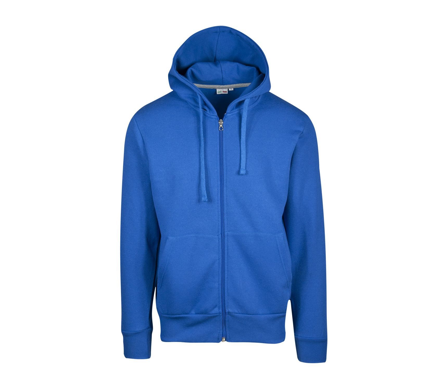 Veste zippée bleu personnalisé