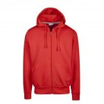 Veste zippée rouge personnalisé