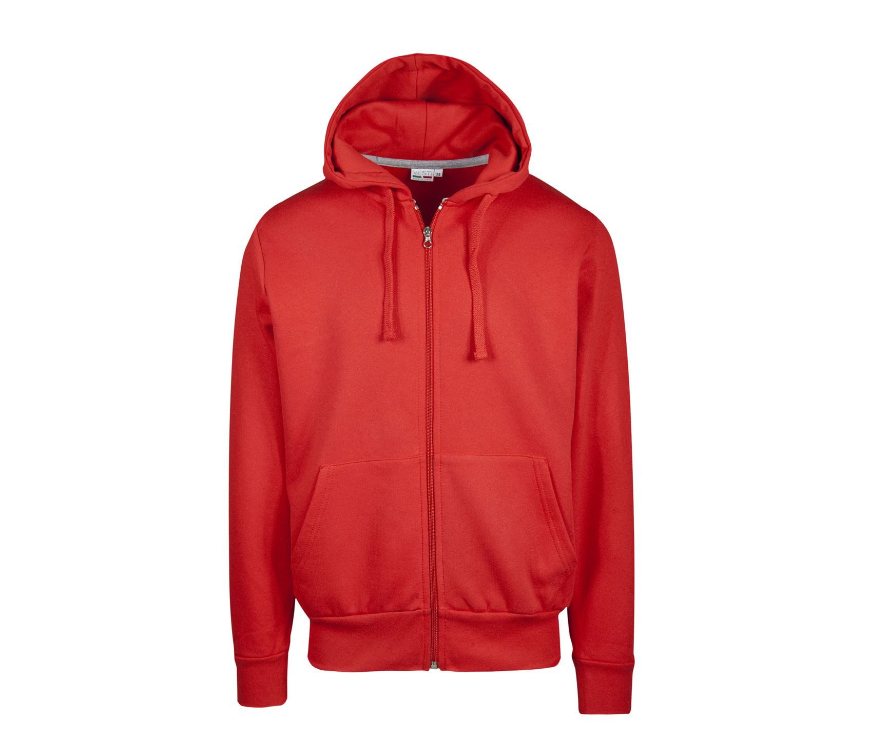 Veste zippée rouge personnalisé