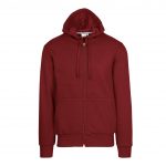 Veste zippée bordeaux personnalisé