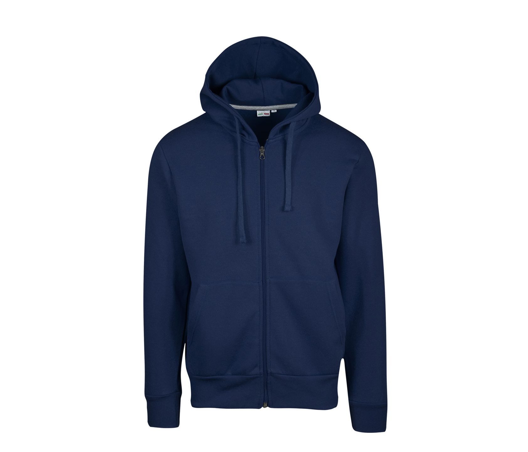 Veste zippée bleu personnalisé