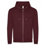 Veste zippée bordeaux personnalisé