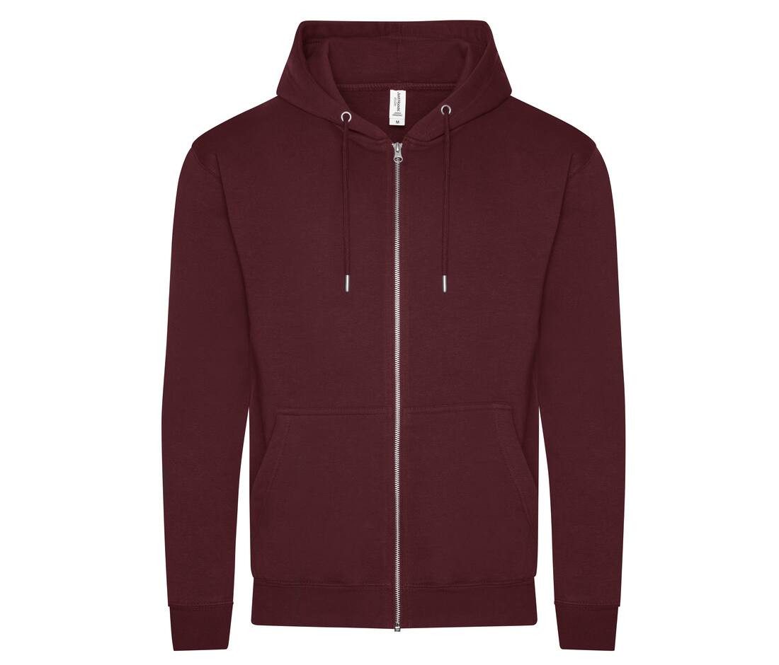 Veste zippée bordeaux personnalisé