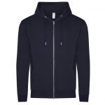 Veste zippée bleu personnalisé