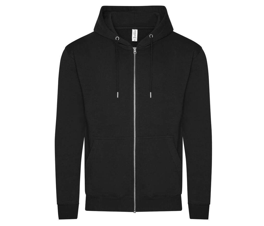Veste zippée noir personnalisé