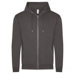 Veste zippée gris personnalisé