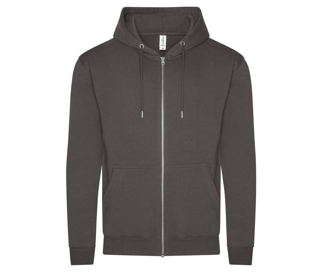 Veste zippée gris personnalisé