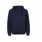 Veste zippée bleu personnalisé