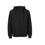 Veste zippée noir personnalisé