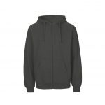 Veste zippée gris personnalisé