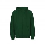 Veste zippée vert personnalisé