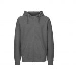 Veste zippée gris personnalisé