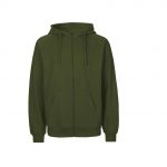 Veste zippée vert personnalisé