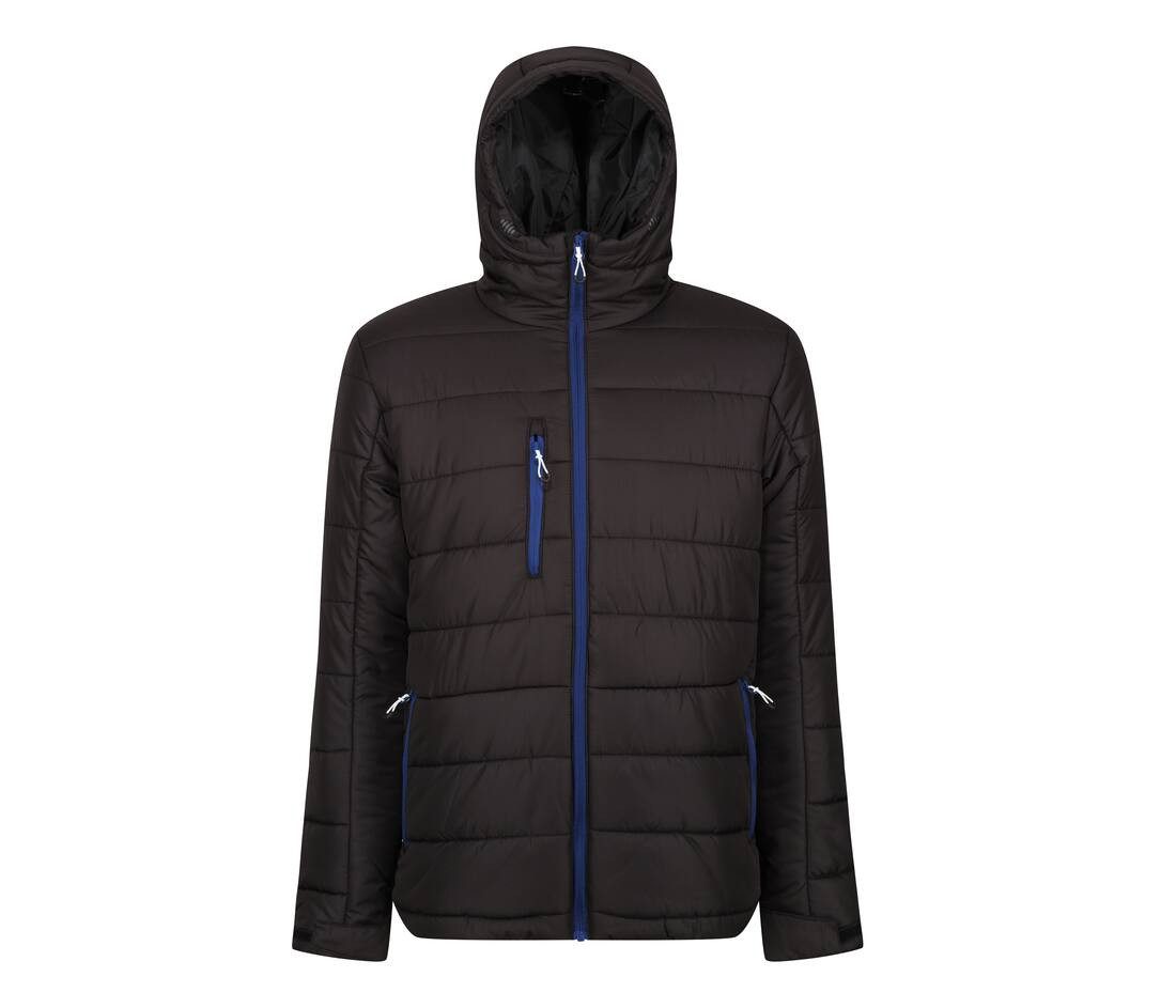 Doudoune noir et bleu personnalisé