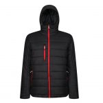 Doudoune noir et rouge personnalisé