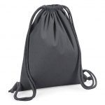 Sac à dos cordelettes gris personnalisé