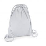 Sac à dos cordelettes gris personnalisé