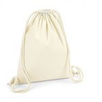 Sac à dos cordelettes beige personnalisé