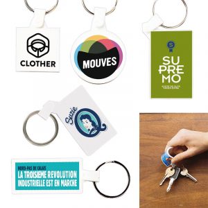 Porte-clés en PVC souple personnalisé