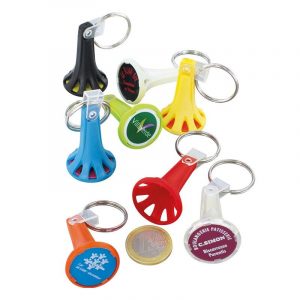 Porte-clés porte jeton personnalisé