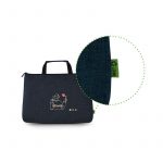 Porte-document bleu personnalisé